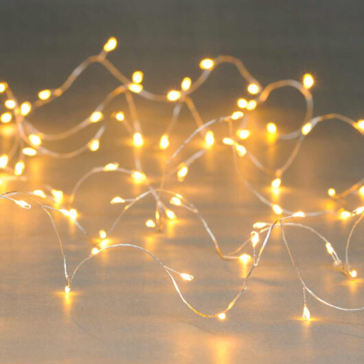 Festive 4m Multifunction Battery Cluster Fairy Lights 80 Warm White LEDs