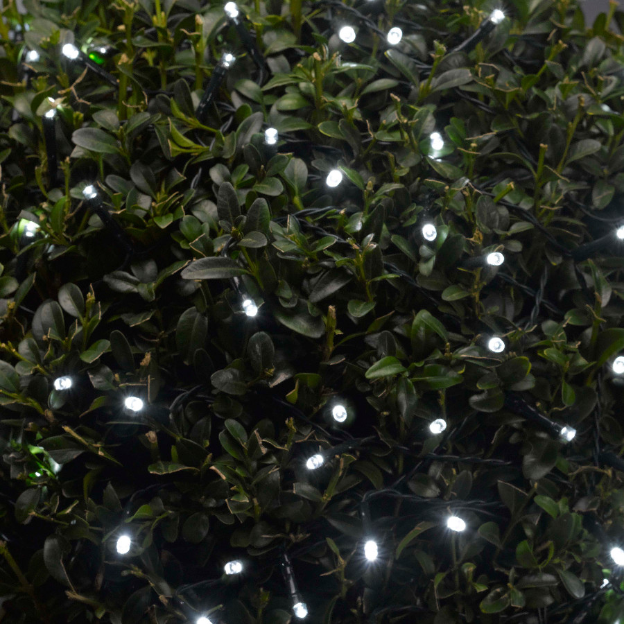 Solar Powered 50 White LED String Lights