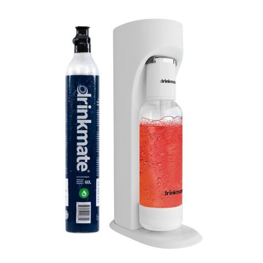 DRINKMATE OmniFizz Sparkling Water Maker - Classic White
