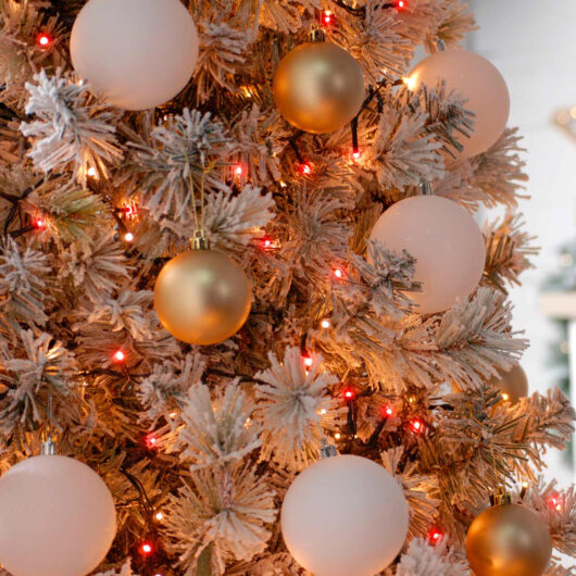 Festive Indoor & Outdoor 9ft Christmas Tree Compact Lights 2000 Red & Warm White LEDs