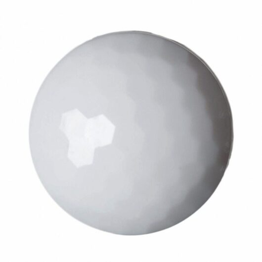 Hemline Round Faceted Buttons White
